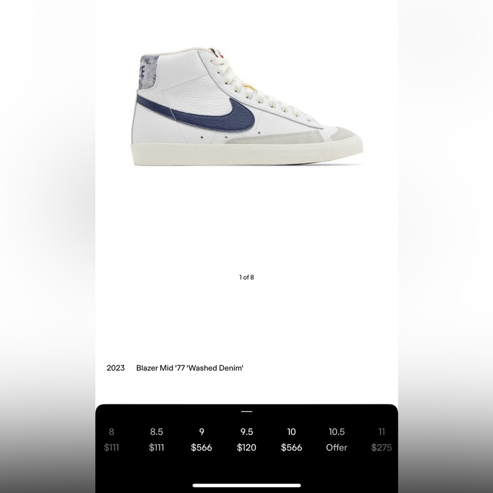 Nike Blazer MID ‘77…”Washed Denim” - Picture 9 of 10